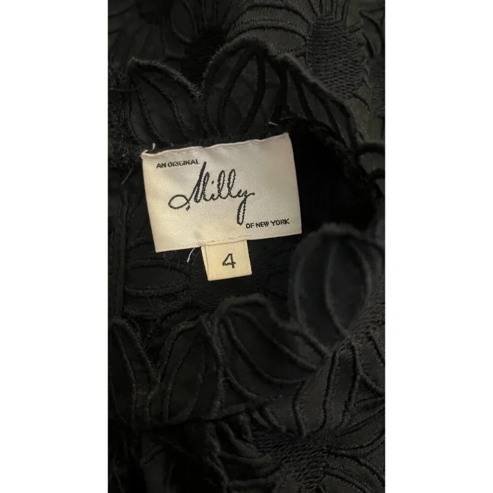 MILLY GUIPURE LACE BEETLEJUICE DRESS 4 - Picture 11 of 12